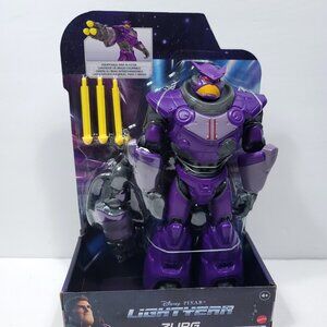 Disney Pixar Lightyear Zurg 10" Action Figure 2021 Mattel Purple Space Suit NEW